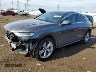 2023 Audi Q8 Premium Plus with VIN WA1BVBF12PD011746, listed as a Copart auction lot 51333805 with 13,575 mi miles and Salvage title. Bid and sale history available at DreamBid. Image 1.