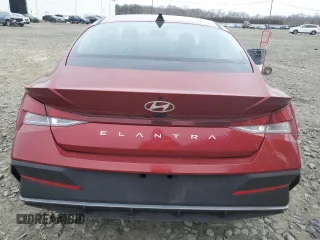 2024 Hyundai Elantra SEL with VIN KMHLM4DG5RU729855, listed as a Copart auction lot 47969195 with 11,835 mi miles and Salvage Title. Bid and sale history available at carsss.com. Image 6.