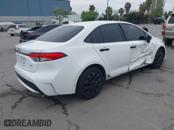 2020 Toyota Corolla LE with VIN 5YFEPRAE7LP030283, listed as a IAAI auction lot 42043288 with 78,333 mi miles. Bid and sale history available at carsss.com. Image 4.