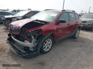 2015 Jeep Cherokee Sport with VIN 1C4PJLAB1FW684415, listed as a IAAI auction lot 41827787 with 81,460 mi miles. Bid and sale history available at carsss.com. Image 18.