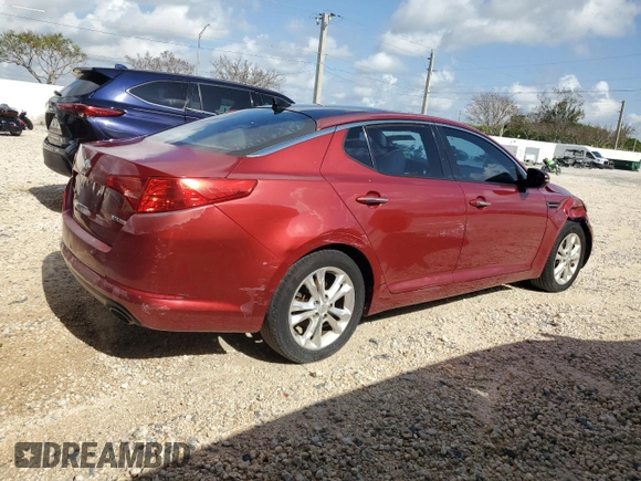 2013 Kia Optima EX with VIN 5XXGN4A7XDG211200, listed as a Copart auction lot 55419625 with 110,028 mi miles and Salvage title. Bid and sale history available at DreamBid. Image 3.