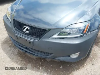 2007 Lexus IS with VIN JTHBK262575030811, listed as a IAAI auction lot 42134816 with 204,718 mi miles. Bid and sale history available at carsss.com. Image 6.