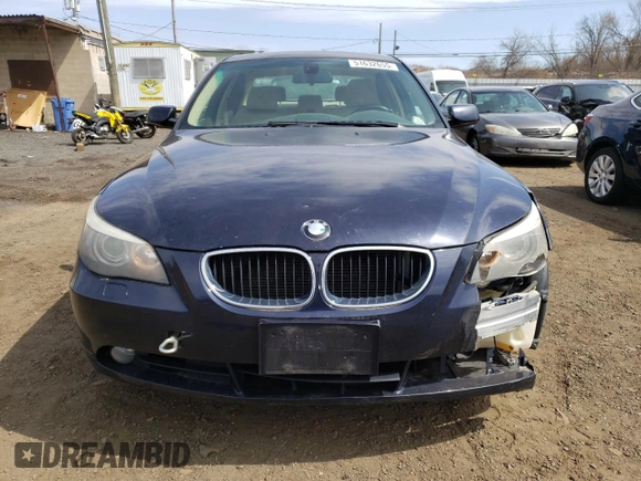 2006 BMW 5 Series 530xi with VIN WBANF735X6CG67105, listed as a Copart auction lot 51632655 with 164,969 mi miles and Salvage Title. Bid and sale history available at DreamBid. Image 5.