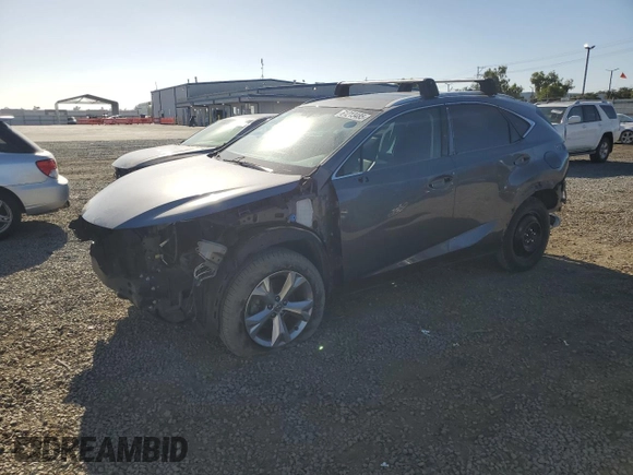 2017 Lexus NX 200t with VIN JTJYARBZ3H2055670, listed as a Copart auction lot 61213485 with 87,380 mi miles and Salvage title. Bid and sale history available at DreamBid. Image 1.