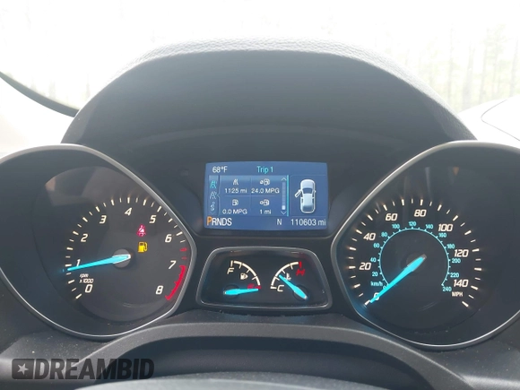 2015 Ford Escape S with VIN 1FMCU0F78FUA03960, listed as a IAAI auction lot 42052615 with 110,603 mi miles. Bid and sale history available at carsss.com. Image 7.