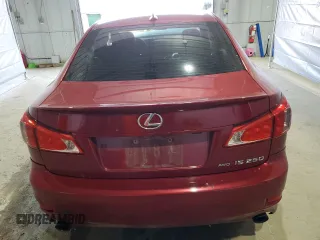 2011 Lexus IS 250 with VIN JTHCF5C20B5047877, listed as a Copart auction lot 50927545 with 189,854 mi miles and Salvage title. Bid and sale history available at DreamBid. Image 6.