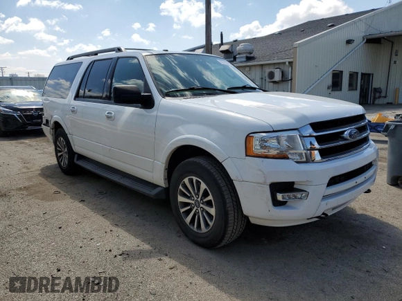 2015 Ford Expedition Max XLT with VIN 1FMJK1JT0FEF05539, listed as a Copart auction lot 52715595 with 142,852 mi miles and Salvage title. Bid and sale history available at DreamBid. Image 4.
