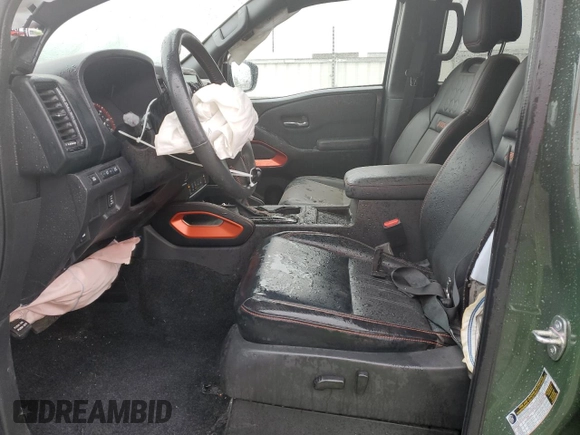 2023 Nissan Frontier SV with VIN 1N6ED1EKXPN663452, listed as a Copart auction lot 53535295 with 17,522 mi miles and Salvage title. Bid and sale history available at DreamBid. Image 7.