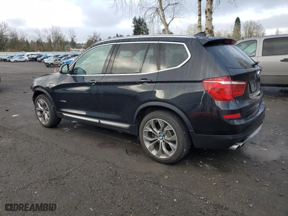 2015 BMW X3 xDrive28i with VIN 5UXWX9C55F0D47187, listed as a Copart auction lot 48899175 with 57,992 mi miles and Salvage Title. Bid and sale history available at carsss.com. Image 2.
