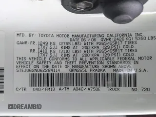 2006 Toyota Tacoma PreRunner z VIN 5TEJU62N06Z284114, wystawiony jako IAAI lot #41285658 z przebiegiem 92 160 mil mil oraz . Historia ofert i sprzedaży dostępna na DreamBid. Obrazek 9.