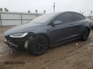 2022 Tesla Model X Plaid with VIN 7SAXCBE69NF342279, listed as a Copart auction lot 87161064 with Not Provided miles and Salvage Title. Bid and sale history available at DreamBid. Image 1.