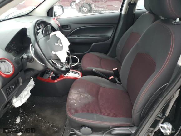 2019 Mitsubishi Mirage GT with VIN ML32A5HJ6KH009311, listed as a Copart auction lot 44762485 with 53048 miles and Salvage Title. Bid and sale history available at carsss.com. Image 7.