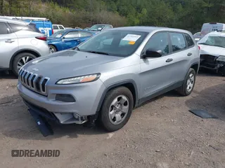 2014 Jeep Cherokee Sport with VIN 1C4PJLAB2EW163332, listed as a IAAI auction lot 41752003 with 154,832 mi miles and . Bid and sale history available at DreamBid. Image 2.