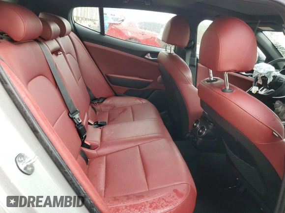 2022 Kia Stinger GT-Line with VIN KNAE35LD3N6115265, listed as a Copart auction lot 86194784 with 35,170 mi miles and Salvage Title. Bid and sale history available at DreamBid. Image 11.