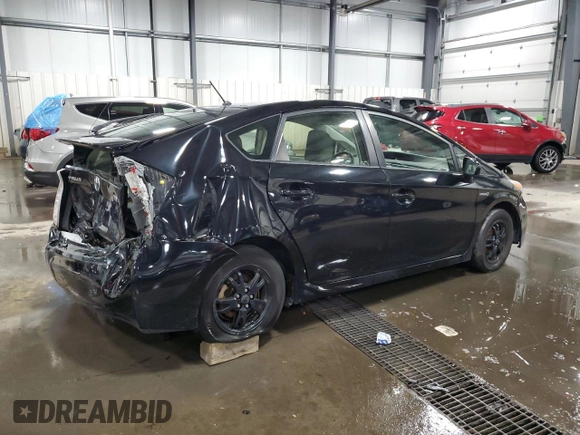 2013 Toyota Prius One with VIN JTDKN3DU1D5685675, listed as a Copart auction lot 80458944 with 191,752 mi miles and Salvage Title. Bid and sale history available at DreamBid. Image 3.