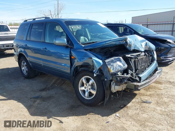 2007 Honda Pilot EX-L with VIN 5FNYF18517B028036, listed as a IAAI auction lot 41860675 with 61,217 mi miles and . Bid and sale history available at DreamBid. Image 1.