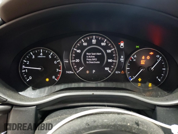 2024 Mazda CX-30 S Premium with VIN 3MVDMBDMXRM674650, listed as a Copart auction lot 54231405 with 7,428 mi miles and Non repairable. Bid and sale history available at DreamBid. Image 9.
