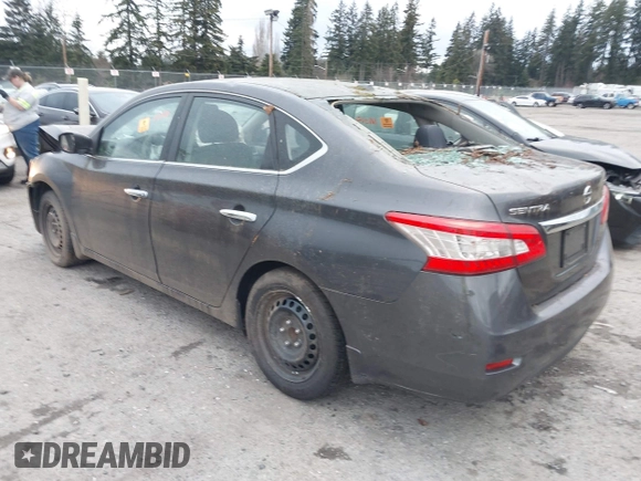 2015 Nissan Sentra SV with VIN 3N1AB7AP6FY315146, listed as a IAAI auction lot 41714136 with 126,687 mi miles and . Bid and sale history available at DreamBid. Image 3.