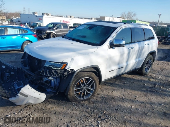 2017 Jeep Grand Cherokee Limited with VIN 1C4RJFBT5HC769196, listed as a IAAI auction lot 41829930 with 88,162 mi miles. Bid and sale history available at carsss.com. Image 2.
