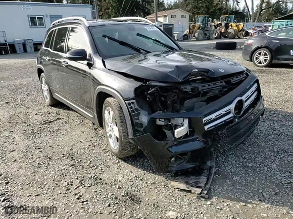 2020 Mercedes-Benz GLB with VIN WDC4M4HB7LW005954, listed as a Copart auction lot 50464265 with 53,811 mi miles and Salvage Title. Bid and sale history available at carsss.com. Image 11.