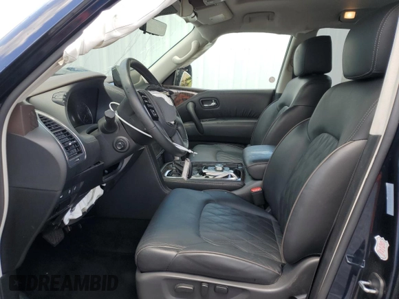 2023 Nissan Armada Platinum with VIN JN8AY2DB8P9835097, listed as a Copart auction lot 63840294 with 36,747 mi miles and Non Repairable. Bid and sale history available at carsss.com. Image 7.