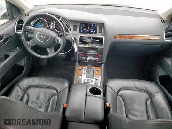 2015 Audi Q7 Premium Plus with VIN WA1LGAFE2FD023602, listed as a Copart auction lot 53737705 with 102,395 mi miles and Salvage Title. Bid and sale history available at DreamBid. Image 8.