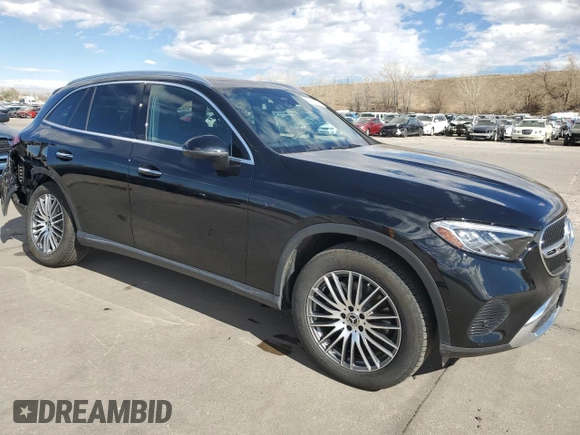 2024 Mercedes-Benz GLC with VIN W1NKM4HB9RF205605, listed as a Copart auction lot 50416325 with 7,209 mi miles and Salvage Title. Bid and sale history available at carsss.com. Image 4.