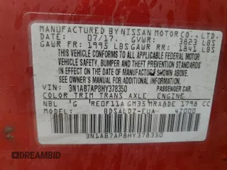 2017 Nissan Sentra SR with VIN 3N1AB7AP8HY378350, listed as a Copart auction lot 41604515 with 189,662 mi miles and Non repairable. Bid and sale history available at DreamBid. Image 13.