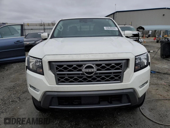 2023 Nissan Frontier SV with VIN 1N6ED1FK6PN609628, listed as a Copart auction lot 43640555 with 53,074 mi miles and Salvage Title. Bid and sale history available at carsss.com. Image 5.