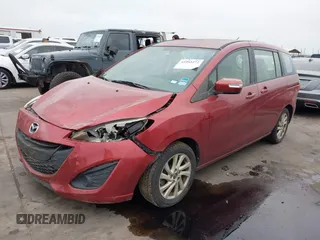 2013 Mazda 5 Sport with VIN JM1CW2BL7D0151003, listed as a IAAI auction lot 41953272 with 106,624 mi miles. Bid and sale history available at carsss.com. Image 2.