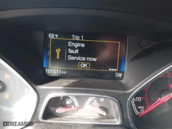 2015 Ford Focus ST with VIN 1FADP3L94FL323828, listed as a IAAI auction lot 41650672 with 101,511 mi miles. Bid and sale history available at carsss.com. Image 15.