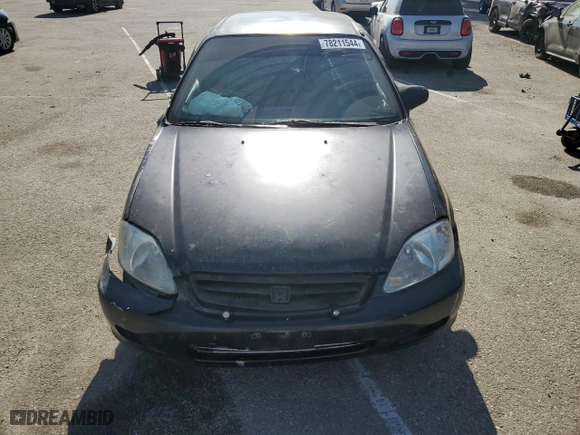 1999 Honda Civic DX with VIN 2HGEJ6447XH103779, listed as a Copart auction lot 78211544 with 276,382 mi miles and Salvage Title. Bid and sale history available at carsss.com. Image 5.