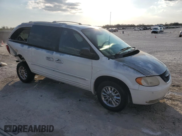 2002 Chrysler Town & Country Limited with VIN 2C8GP64L12R571490, listed as a Copart auction lot 43608465 with 158,236 mi miles and Salvage Title. Bid and sale history available at carsss.com. Image 4.