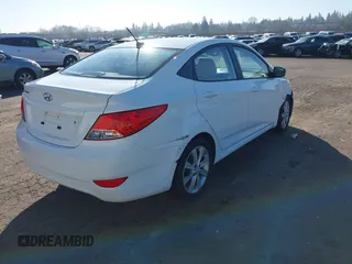 2012 Hyundai Accent GLS with VIN KMHCU4AE3CU246908, listed as a IAAI auction lot 41696958 with 175,164 mi miles. Bid and sale history available at carsss.com. Image 4.