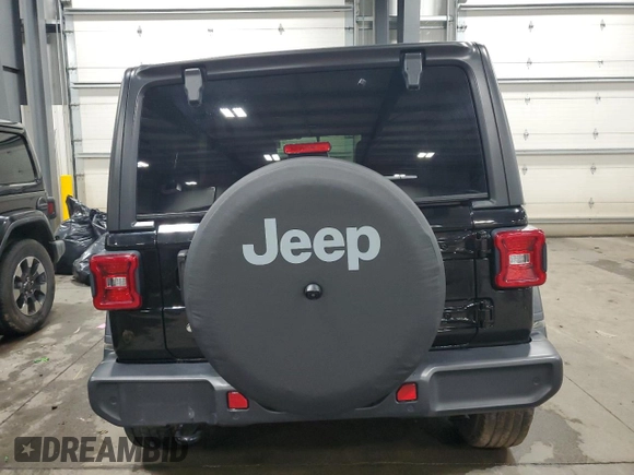 2020 Jeep Wrangler Unlimited Sport Altitude with VIN 1C4HJXDG1LW190876, listed as a Copart auction lot 54602445 with 75,875 mi miles and Salvage title. Bid and sale history available at DreamBid. Image 6.