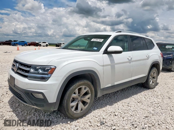 2018 Volkswagen Atlas SE with VIN 1V2LR2CA6JC536761, listed as a Copart auction lot 62390765 with 70,238 mi miles and Salvage title. Bid and sale history available at DreamBid. Image 1.