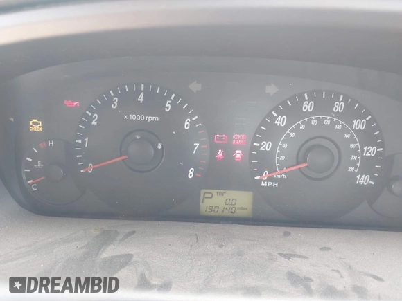 2006 Hyundai Elantra GLS z VIN KMHDN56D66U184805, wystawiony jako IAAI lot #41789615 z przebiegiem 190 140 mil mil oraz . Historia ofert i sprzedaży dostępna na DreamBid. Obrazek 7.