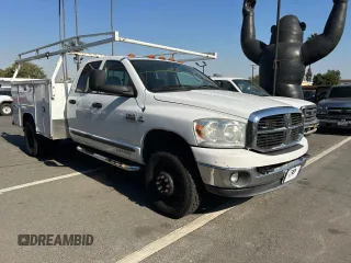 2007 Dodge Ram 3500 SLT with VIN 3D7MX48AX7G777315, listed as a Copart auction lot 88582205 with 295,012 mi miles and Clean Title. Bid and sale history available at carsss.com. Image 1.