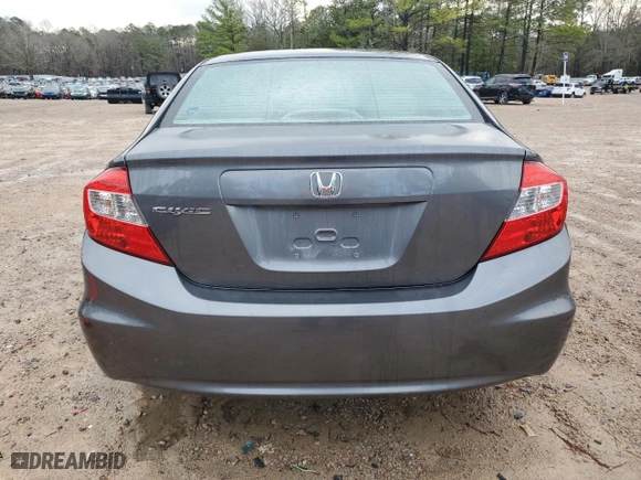 2012 Honda Civic Sdn LX with VIN 2HGFB2F50CH316910, listed as a Copart auction lot 49184325 with 163,698 mi miles and Salvage Title. Bid and sale history available at carsss.com. Image 6.