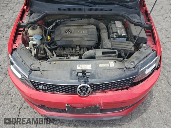 2014 Volkswagen Jetta GLI with VIN 3VW4T7AJ0EM318615, listed as a Copart auction lot 58542385 with 211,879 mi miles and Salvage title. Bid and sale history available at DreamBid. Image 11.
