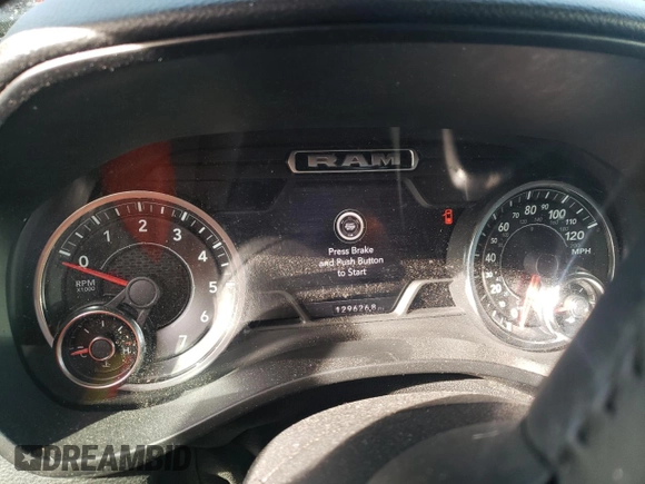 2020 Ram 1500 Big Horn with VIN 1C6RREBT7LN300408, listed as a Copart auction lot 80129424 with 129,626 mi miles and Salvage title. Bid and sale history available at DreamBid. Image 9.