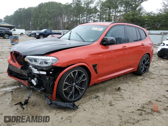 2021 BMW X3 M z VIN 5YMTS0C05M9H64439, wystawiony jako Copart lot #50178655 z przebiegiem Nie podano mil oraz Szkoda całkowita • Salvage title. Historia ofert i sprzedaży dostępna na DreamBid. Obrazek 1.