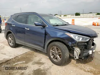 2017 Hyundai Santa Fe 2.4L z VIN 5XYZU3LB4HG401163, wystawiony jako Copart lot #57504375 z przebiegiem 84 964 mil mil oraz Szkoda całkowita • Salvage title. Historia ofert i sprzedaży dostępna na DreamBid. Obrazek 4.