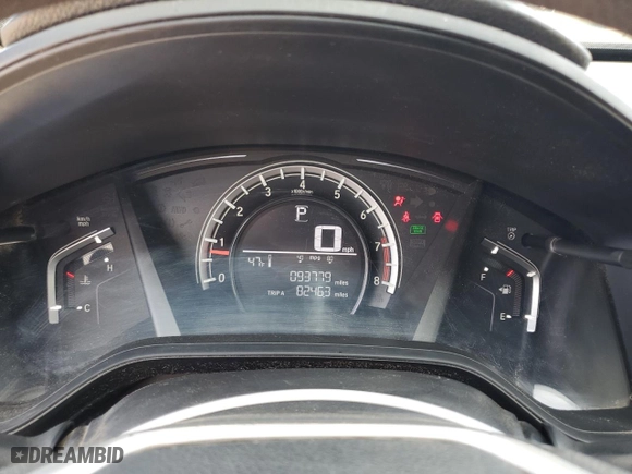 2018 Honda CR-V LX with VIN 2HKRW6H3XJH225571, listed as a Copart auction lot 48706235 with 93,779 mi miles and Salvage Title. Bid and sale history available at carsss.com. Image 9.
