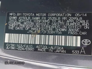 2015 Scion tC with VIN JTKJF5C72F3089756, listed as a IAAI auction lot 41554749 with 66,883 mi miles. Bid and sale history available at carsss.com. Image 9.