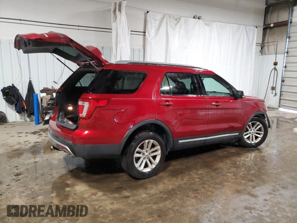 2017 Ford Explorer XLT with VIN 1FM5K7DHXHGD75949, listed as a Copart auction lot 49699585 with 60,703 mi miles and Salvage Title. Bid and sale history available at carsss.com. Image 3.