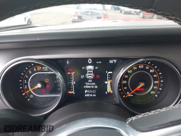 2018 Jeep Wrangler Unlimited Sahara with VIN 1C4HJXEG1JW310817, listed as a IAAI auction lot 42248374 with 64,516 mi miles and . Bid and sale history available at DreamBid. Image 7.