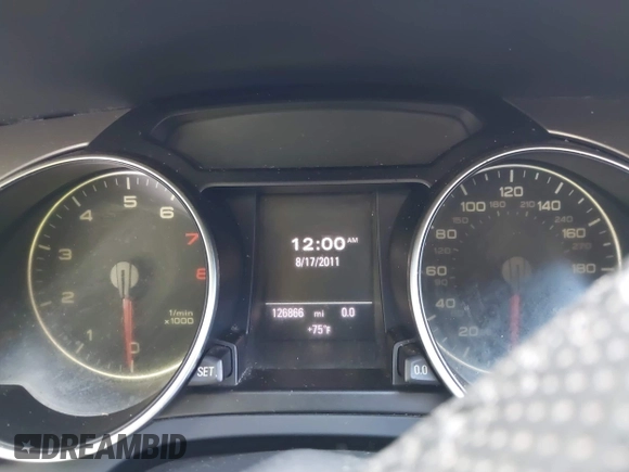 2012 Audi A5 Premium Plus z VIN WAULFAFR7CA027599, wystawiony jako IAAI lot #42201693 z przebiegiem 126 866 mil mil oraz . Historia ofert i sprzedaży dostępna na DreamBid. Obrazek 7.