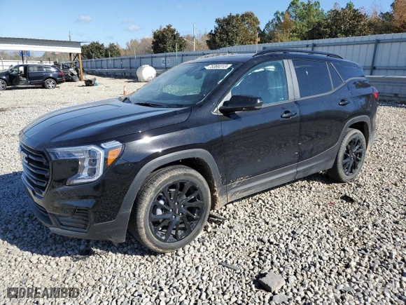2024 GMC Terrain SLE with VIN 3GKALMEG0RL103108, listed as a Copart auction lot 46846594 with 8,950 mi miles and Salvage Title. Bid and sale history available at carsss.com. Image 1.