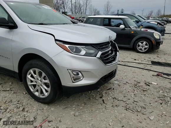 2020 Chevrolet Equinox LS with VIN 3GNAXSEV7LS623412, listed as a Copart auction lot 51258085 with 0 mi miles and Non Repairable. Bid and sale history available at carsss.com. Image 14.